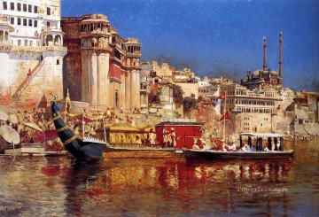 La Barcaza Del Maharajá De Benarés El Árabe Edwin Lord Weeks Pinturas al óleo